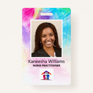 Logo für Lila medizinisches Foto für ältere Mensch Ausweis