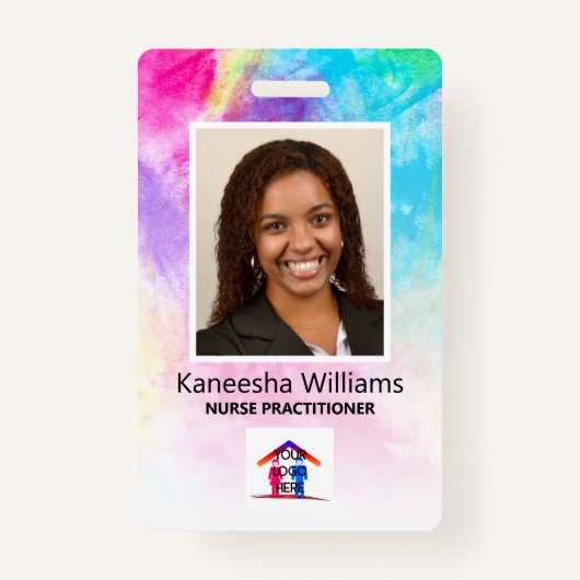 Logo für Lila medizinisches Foto für ältere Mensch Ausweis (Vorderseite)