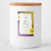 Logo für Lila Metallic-White-Product-Etiketten hin Lebensmitteletikett (Vorderseite)