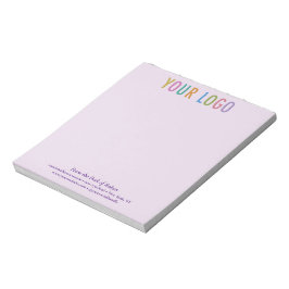 Logo für lila Office Notepad Custom Business Compa Notizblock