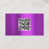 Logo für Lila QR-Code-Markenbezeichnungen Visitenkarte (Vorderseite)