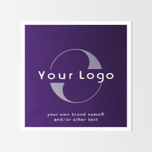 Logo für Lila und White Text Business Paper Serviette