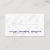 Logo für lila Weinglas | Muster für Set Visitenkarte (Rückseite)