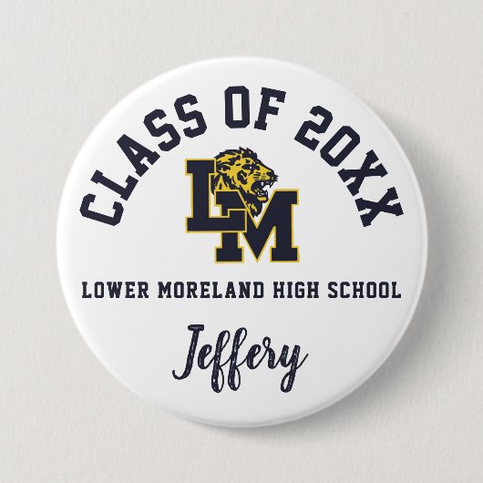 Logo für "Lower Moreland High School" Button (Vorderseite)