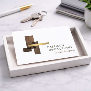 Logo für Luxusimmobilienentwickler Visitenkarte