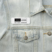 Logo für Magnetfirmen Weiß Namensschild (Beispiel)