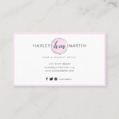 Logo für Makeup Artist / Beauty Salon - Sonderakti Treuekarte (Rückseite)