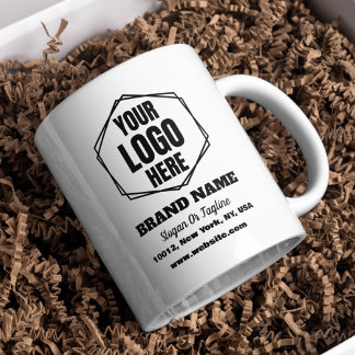 Logo für Markenbezeichnungen und Werbeaktionen Kaffeetasse