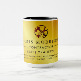 Logo für Marketing von Bauunternehmen Tasse