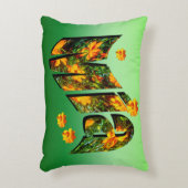 Logo für Mia-Namen mit Blume, Dekokissen (Vorderseite(Vertikal))