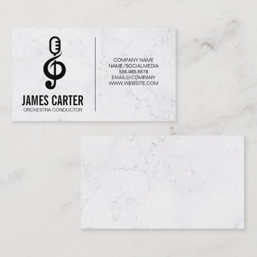 Logo für Mikrofon-Audiohinweise Visitenkarte (Vorne/Hinten)