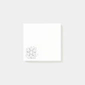 Logo für Mini-Quadratzoll-Blume Post-it Klebezettel (Vorderseite)
