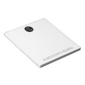 Logo für Minimalistische Berufliche Unternehmen Notizblock (angewinkelt)