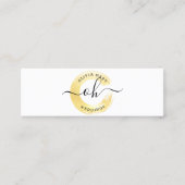 Logo für Minimalistische Farbschmalz-Stylist Mini Visitenkarte (Vorderseite)