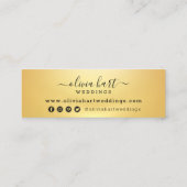 Logo für Minimalistische Farbschmalz-Stylist Mini Visitenkarte (Rückseite)