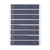 Logo für Minimalistische Navy Blue Business-Marken (Bogen)