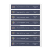 Logo für Minimalistische Navy Blue Business-Marken (Bogen)