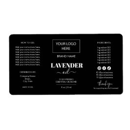 Logo für Minimalistische schwarze Dropper-Flasche