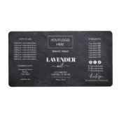 Logo für Minimalistische schwarze Dropper-Flasche (Vorne)