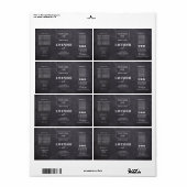 Logo für Minimalistische schwarze Dropper-Flasche (Vorne)