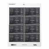 Logo für Minimalistische schwarze Dropper-Flasche (Vorne)