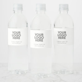 Logo für Minimalistische Veranstaltungen im Untern Wasserflaschenetikett