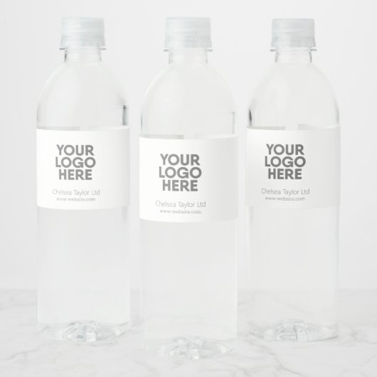 Logo für Minimalistische Veranstaltungen im Untern Wasserflaschenetikett (Flaschen)