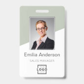 Logo für Mitarbeiter eines benutzerdefinierten Unt Ausweis (Front)