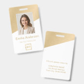 Logo für Mitarbeiter eines benutzerdefinierten Unt Ausweis (Vorder- & Rückseite)