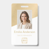 Logo für Mitarbeiter eines benutzerdefinierten Unt Ausweis (Vorderseite)