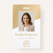 Logo für Mitarbeiter eines benutzerdefinierten Unt Ausweis (Vorderseite)