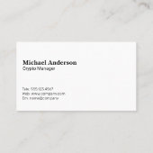 Logo für mobile Apps | Krypto-Währungen Visitenkarte (Rückseite)