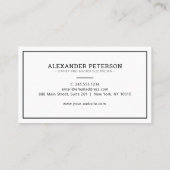 Logo für moderne elektrische Zusatzkabel Visitenkarte (Rückseite)