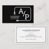 Logo für moderne elektrische Zusatzkabel Visitenkarte (Vorne/Hinten)