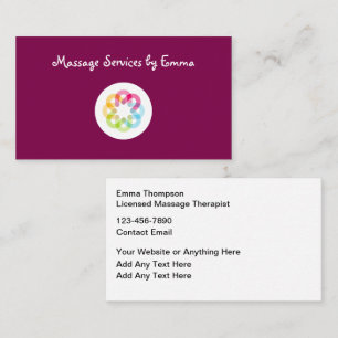 Logo für moderne Massagetherapeuten - Visitenkarte
