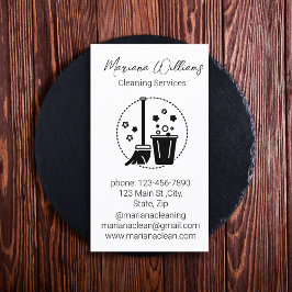 Logo für moderne Reinigungsmittel Visitenkarte