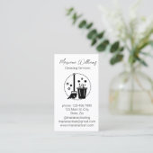 Logo für moderne Reinigungsmittel Visitenkarte (Stehend Vorderseite)