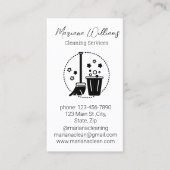 Logo für moderne Reinigungsmittel Visitenkarte (Vorderseite)