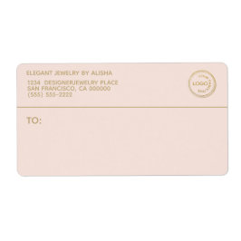 Logo für moderne Unternehmen Blush Gold-Adresse-La