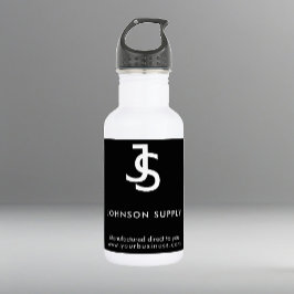 Logo für moderne Unternehmen für Schwarze Unterneh Edelstahlflasche