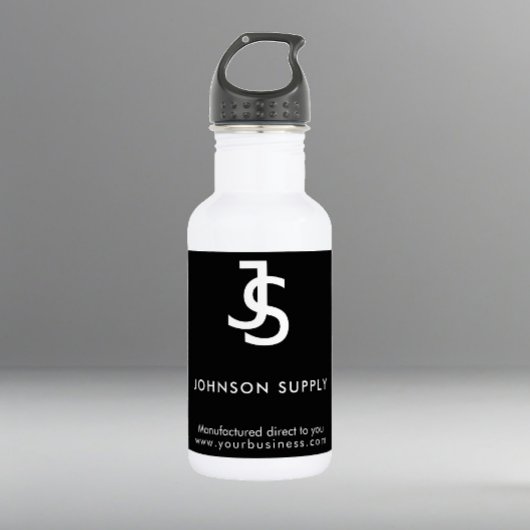 Logo für moderne Unternehmen für Schwarze Unterneh Edelstahlflasche