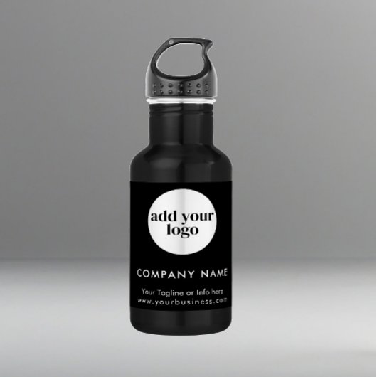 Logo für moderne Unternehmen für Schwarze Unterneh Edelstahlflasche