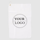 Logo für moderne Unternehmen Golfhandtuch (Vorderseite)