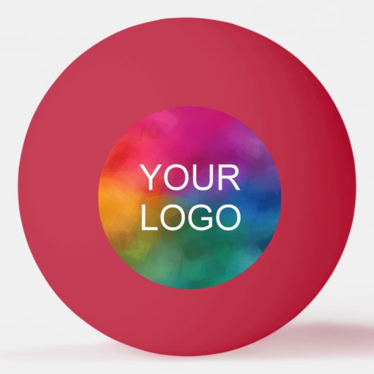 Logo für moderne Unternehmen - Rot Tischtennisball (Vorderseite)