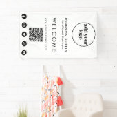 Logo für moderne Unternehmen und QR-Code Banner (Insitu)