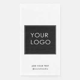 Logo für moderne Unternehmen Weiß Serviette