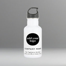 Logo für moderne White Business Custom Company Edelstahlflasche