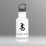 Logo für moderne White Business Custom Company Edelstahlflasche<br><div class="desc">Mit dieser schlanken und beruflichen Edelstahl-Wasserflasche-Vorlage verbessern Sie Ihr Image im Unternehmen. Der saubere, weiße Hintergrund schafft ein minimalistisches Design, das raffiniert wirkt und einen bleibenden Eindruck hinterlässt. Diese Wasserflasche ist vollständig anpassbar und ermöglicht das nahtlose Hinzufügen des Monogrammlogos und der Kontaktinformationen Ihres Unternehmens. Damit passt sie perfekt zu Ihrer...</div>