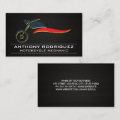 Logo für Motorräder | Kohlenstofffaser-Visitenkart Visitenkarte (Vorne/Hinten)