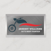 Logo für Motorräder | Metallische Grenz-Visitenkar Visitenkarte (Vorderseite)